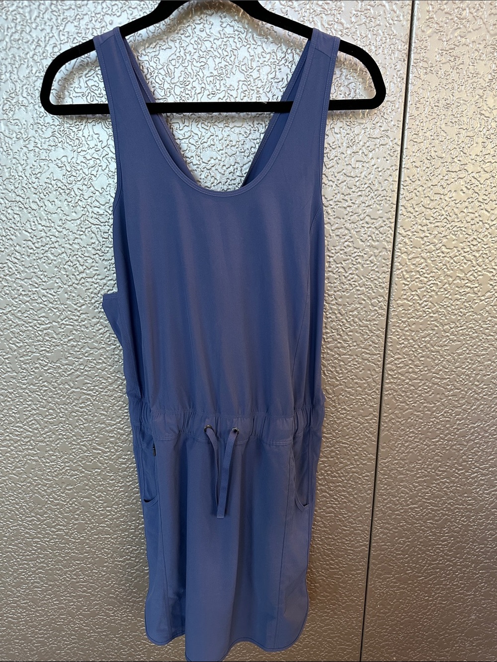 Patagonia Light Blue Scoop Neck Drawstring Tank Dress